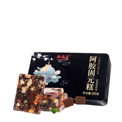 阿胶固元糕 批发山东东阿滋补直播货源会销300克即食阿胶固元膏