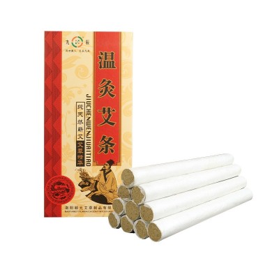 温灸艾条 无烟艾绒艾草条艾灸随身灸盒装10粒手持悬灸艾条图4