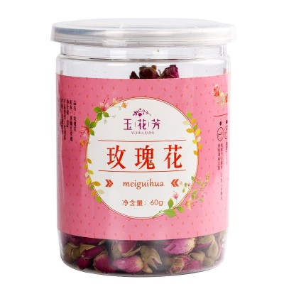 玫瑰花罐装花茶 花果茶厂家直供罐装玫瑰花60g/罐 OEM贴牌代加工图4