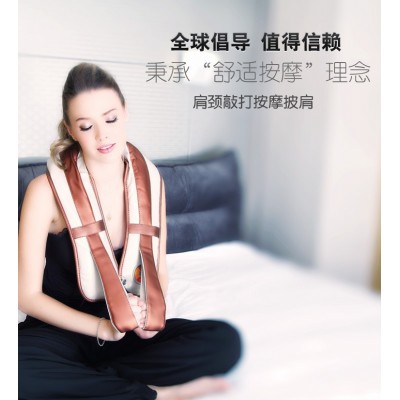 盛阳康颈肩按摩带肩部按摩带 中老年人敲打式按摩披肩图3