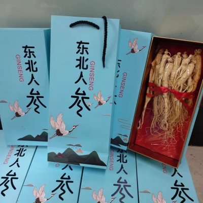 人参礼盒 白参 长白山人参 礼盒装 生晒参 东北人参 全须参图3