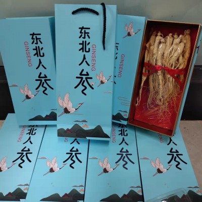 人参礼盒 白参 长白山人参 礼盒装 生晒参 东北人参 全须参