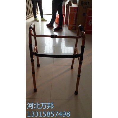 四脚固定式铝合金助行器可调节折叠助步器四脚拐杖铝合金助行器拐图3