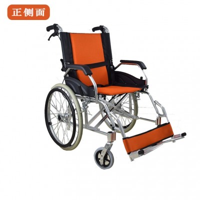 工厂直供铝合金折叠轮椅老人残疾人手动轮椅多功能轻便免充气轮椅图5