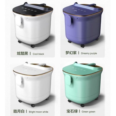 足浴盆泡脚桶全自动加热洗脚盆家用电动按摩泡脚盆过小腿足浴盆图3