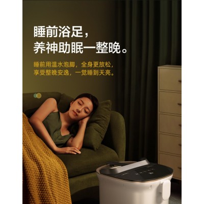 足浴盆泡脚桶全自动加热洗脚盆家用电动按摩泡脚盆过小腿足浴盆图2