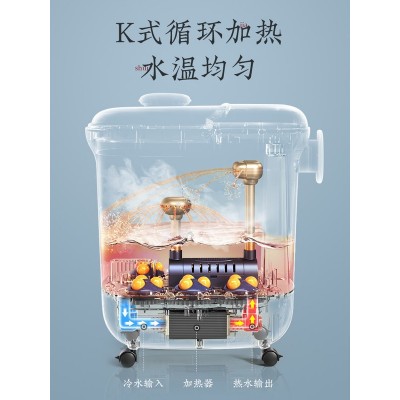 厂家足浴盆全自动加热恒温泡脚桶家用电动按摩洗脚盆过小腿高深桶图3