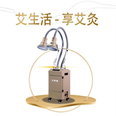 R30艾早康明火双头除烟艾灸仪家用除烟温灸仪悬灸仪