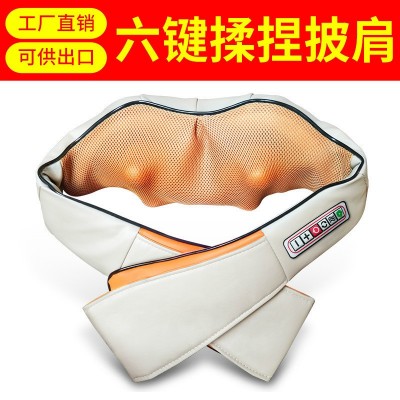 车家两用揉捏按摩披肩老年人会销礼品颈肩按摩器颈椎理疗仪批发