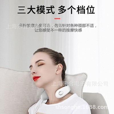 护颈仪肩颈脉冲按摩理疗加热仪器智能语音颈椎按摩仪厂家图4