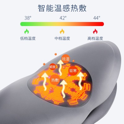 家用腰疼矫正腰椎间盘按摩器腰部按摩仪牵引加热背部护腰靠垫颈椎图4