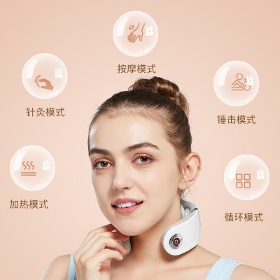 白色APP智能颈椎按摩器多功能 米家护颈仪肩部颈部腰部全身按摩仪图2