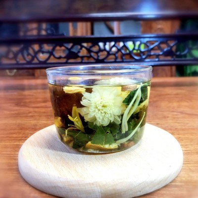 罗汉果胖大海菊花茶 橘皮甘草金银花茶包 组合花草茶袋泡茶图3