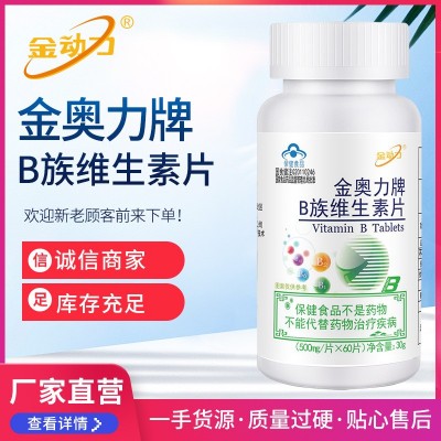 金动力 金奥力牌b族维生素片60片多种b1b2 b6 b12复合维生素b族片