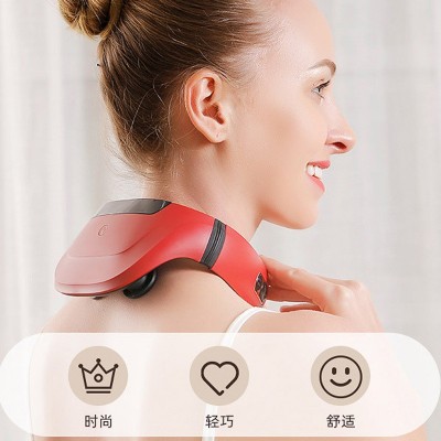 四头颈椎按摩器颈部按摩仪脖子劲椎按摩枕加热肩颈理疗智能护颈仪图5