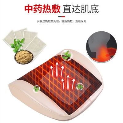腰部按摩器议红外灯加热腰椎盘热敷靠垫按摩椅垫曲度变直按摩仪器图3