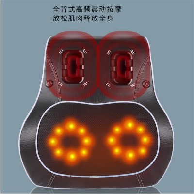 多功能颈椎按摩枕腰部颈部背部按摩器电动车载办公按摩靠垫加热靠图4