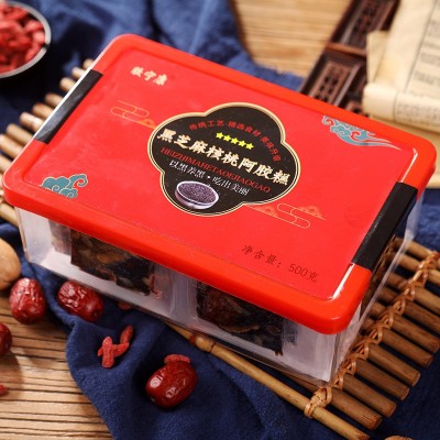 东阿手工阿胶糕 黑芝麻核桃阿胶糕 阿胶糕 阿胶膏固元糕一件代发图3