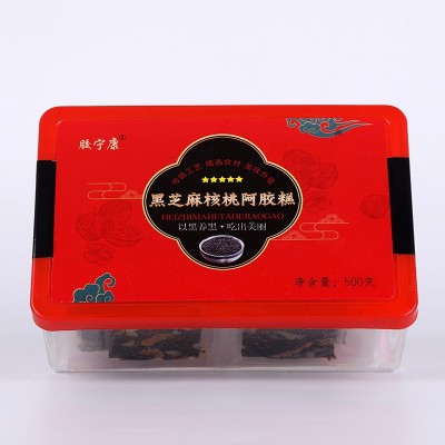 东阿手工阿胶糕 黑芝麻核桃阿胶糕 阿胶糕 阿胶膏固元糕一件代发图5
