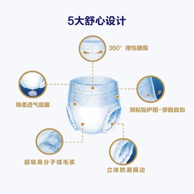 轻洁老人尿不湿批发成人拉拉裤老年人用纸尿裤尿垫男女止尿裤批发图3