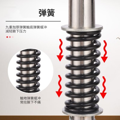 厂家批发腋下拐多档位 可调节伸缩 单升铝合金不锈钢拐杖 助行器图3