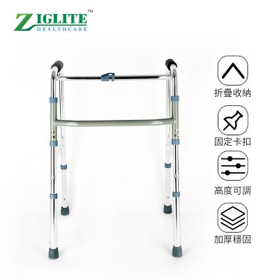 铝合金四脚助步器老人助行器可折叠轻便残疾人助力器辅助架助步器图4