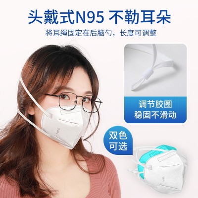 医用灭菌N95头戴式n95独立包装大人小孩3d一次性防护口罩 批发厂家图2