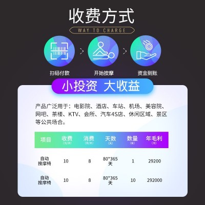 按摩椅全身大型全自动商用微信扫码共享商场支付电动多功能哒摩吧图3