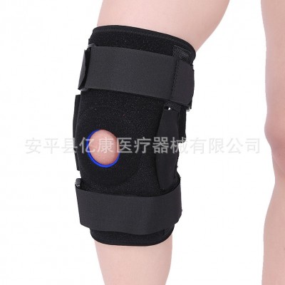亿康跨境批发运动护膝套骑行登上篮球运动加压护膝硅胶垫圈护膝套