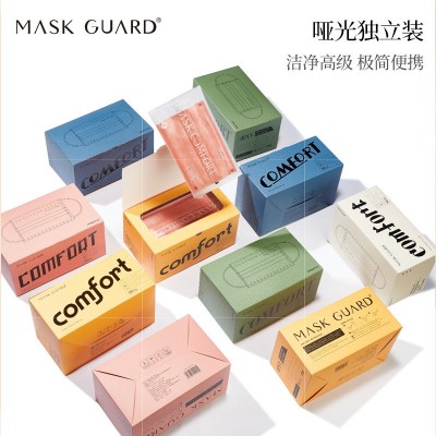 MASK GUARD防护口罩一次性防护三层防护熔喷布独立包装厂家批发图3