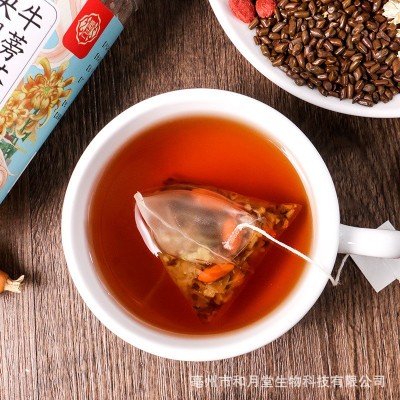 牛蒡子菊花茶牛蒡子菊花罗汉果决明子枸杞金银花组合茶批发加工贴图4