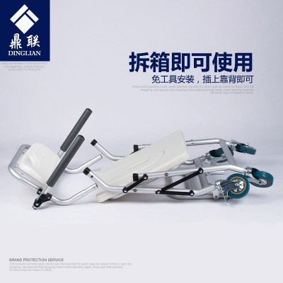 跨境批发残疾人坐便椅移动马桶偏瘫老年人洗澡椅子淋浴椅坐便凳图2