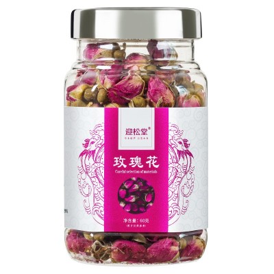 平阴玫瑰花茶养生茶 罐装花茶源头批发 新货重瓣红玫瑰可贴 牌图5