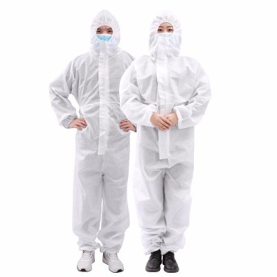现货批发一次性医用防护服独立包装连体连帽检查站无菌灭菌隔离衣