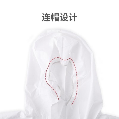 现货批发一次性医用防护服独立包装连体连帽检查站无菌灭菌隔离衣图4