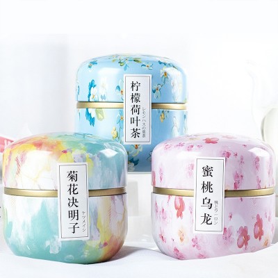 花茶罐装蜜桃乌龙茶小铁罐三角包袋泡茶组合花果茶玫瑰红茶花草茶图4