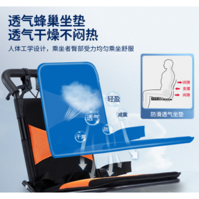 轻便小老年残疾人飞机旅行折叠便携代步轮椅手推车小车图2