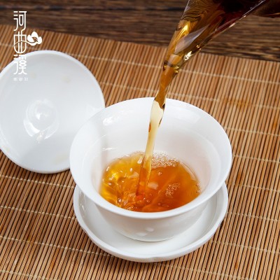 湖南安化黑茶 特产组合黑茶茯砖陈年金茯+天尖茶金花黑茶厂家直营图4