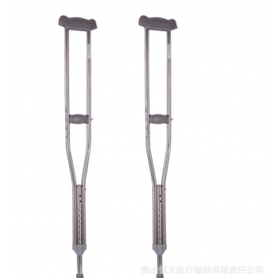 厂家直销批发加厚防滑不锈钢腋下拐杖医用拐杖可调节升降拐棍腋拐图1