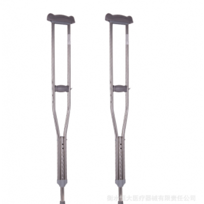 厂家直销批发加厚防滑不锈钢腋下拐杖医用拐杖可调节升降拐棍腋拐图2