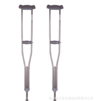 厂家直销批发加厚防滑不锈钢腋下拐杖医用拐杖可调节升降拐棍腋拐图5