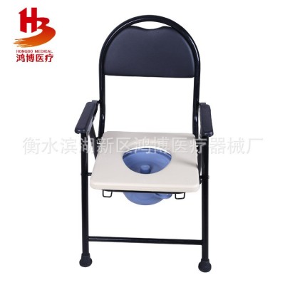加厚孕妇老人坐便椅马桶凳移动座便器大便椅折叠厕椅老年人病人用图4