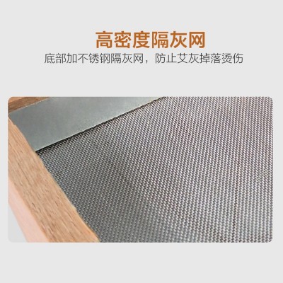 竹制三孔控温艾灸盒 非木制温灸盒 可调控温方形随身灸艾灸仪器图4