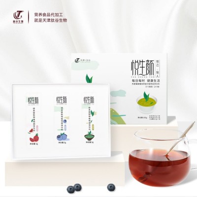 悦生颜绿茶复合果味植物纤维素固体饮料网红款茶饮料代理饮品批发图2