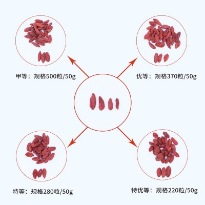 2020新货 基地直销宁夏中宁枸杞贡果王250g 无硫免洗大粒枸杞子图2
