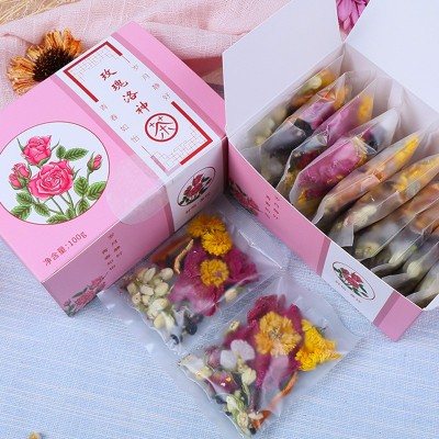 玫瑰洛神肤白貌美茶黑枸杞玫瑰茄女性组合养生茶图3