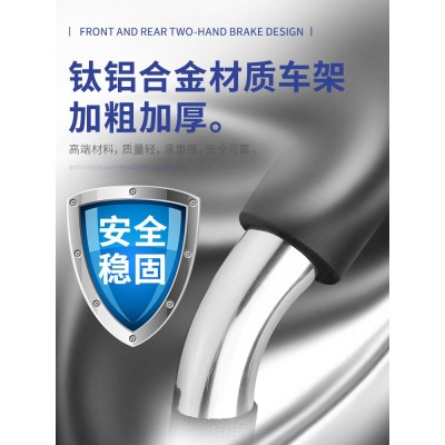 希维尔老人轮椅折叠轻便超轻铝合金残疾手推车便携旅行老年代步车图2