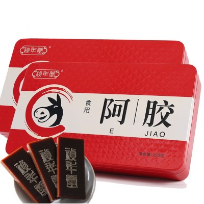 阿胶块礼盒驴皮阿胶片熬制阿胶糕辅料阿娇阿胶原块粉网红零食