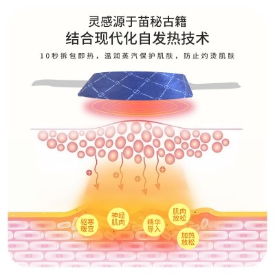 艾草暖腰贴艾灸肚颈痛姨妈腹疼神器暧宝宝发热敷温灸宫寒带腿图5