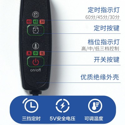 电加热颈椎枕头圆柱连体枕保护颈椎枕头艾久枕艾盐枕头粗盐热敷图3